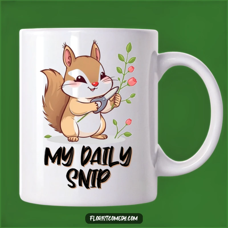 Funny Squirrel Gardener Mug: Quirky Gift for Plant Lovers